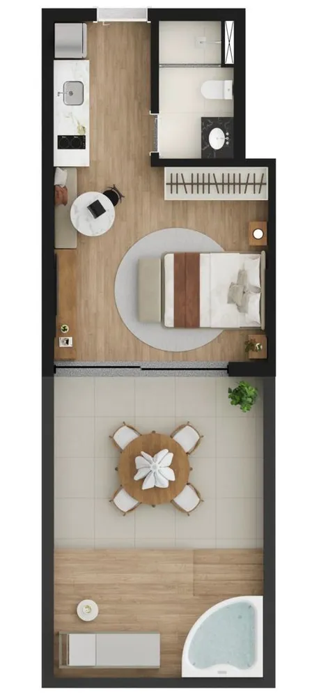 Apartamento, 1 quarto, 26 m² - Foto 1