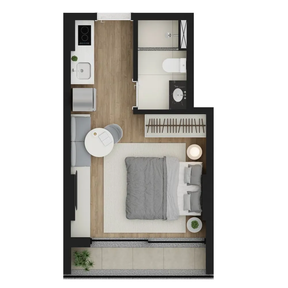 Apartamento, 1 quarto, 26 m² - Foto 4