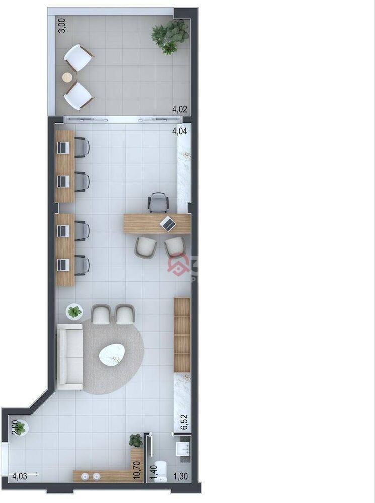 Sala-Conjunto, 53 m² - Foto 3