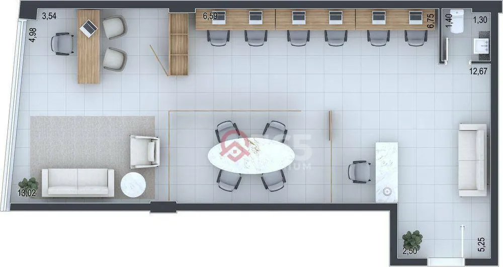 Sala-Conjunto, 53 m² - Foto 11