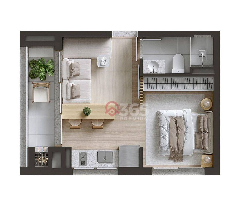 Kitnet-Studio, 31 m² - Foto 19