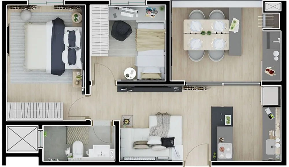 Apartamento, 2 quartos, 51 m² - Foto 11