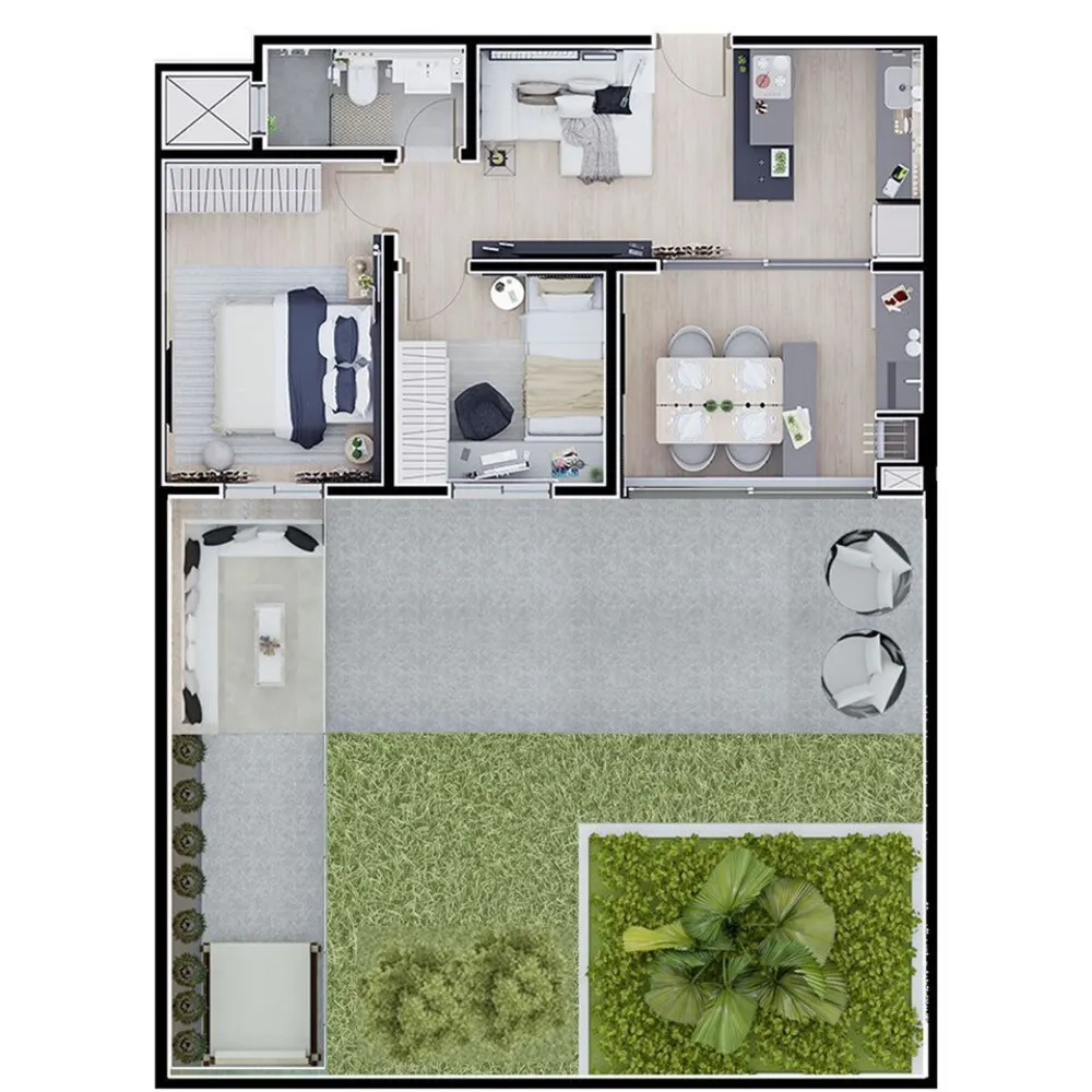 Apartamento, 2 quartos, 51 m² - Foto 4