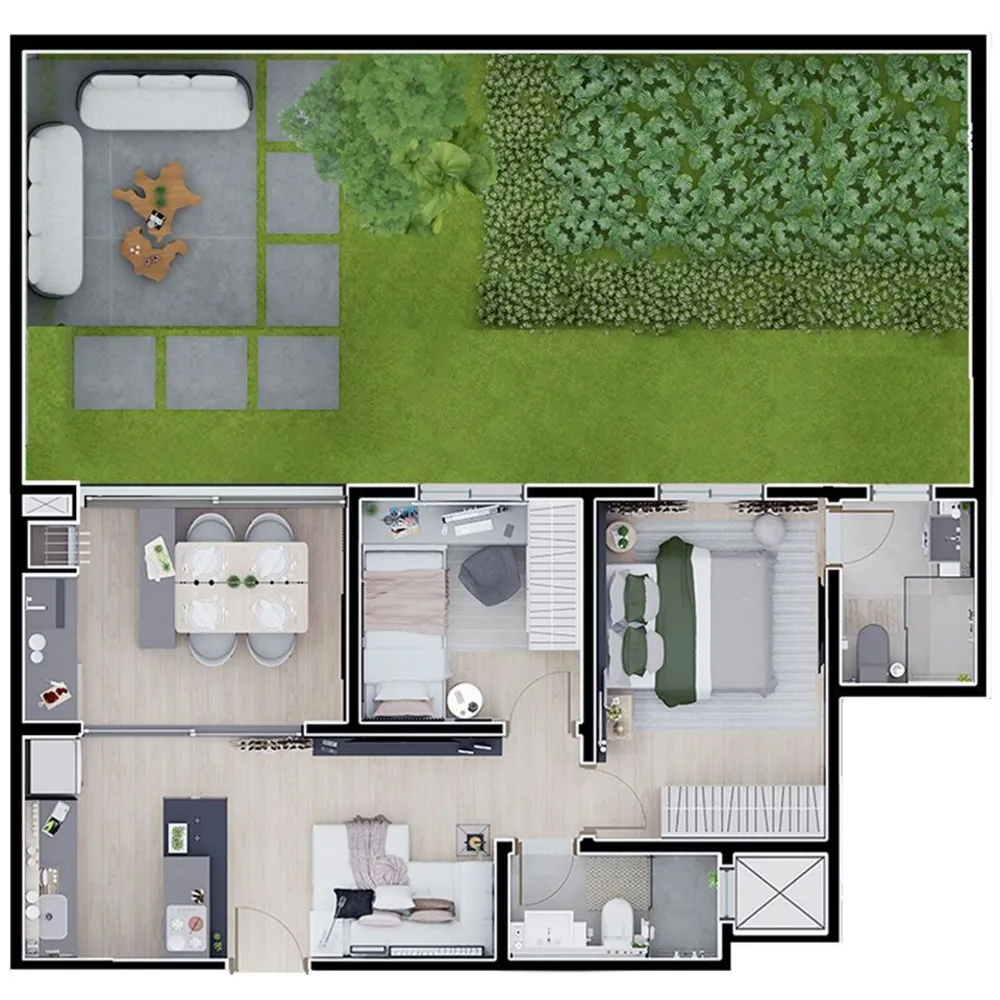 Apartamento, 2 quartos, 51 m² - Foto 1