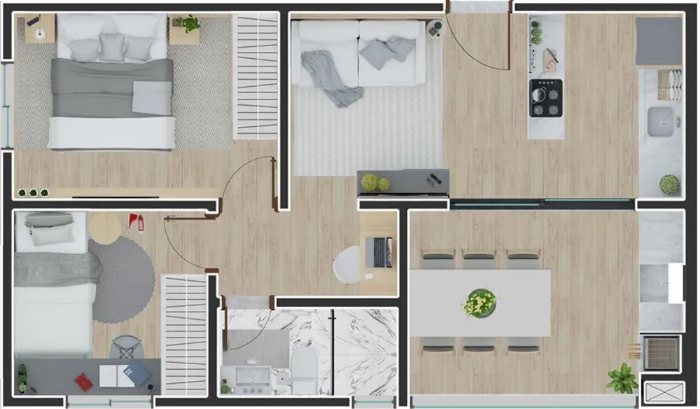 Apartamento, 2 quartos, 51 m² - Foto 16