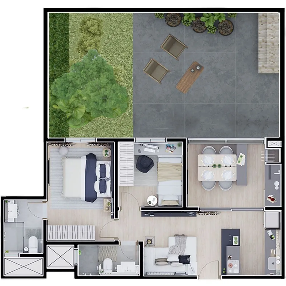 Apartamento, 2 quartos, 51 m² - Foto 12