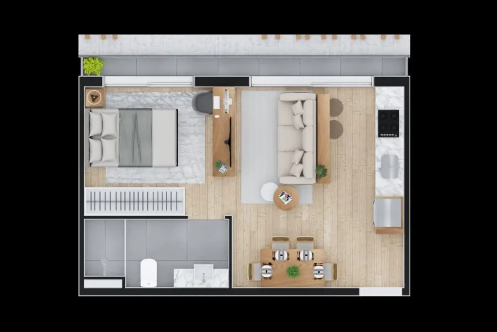 Apartamento, 1 quarto, 52 m² - Foto 36