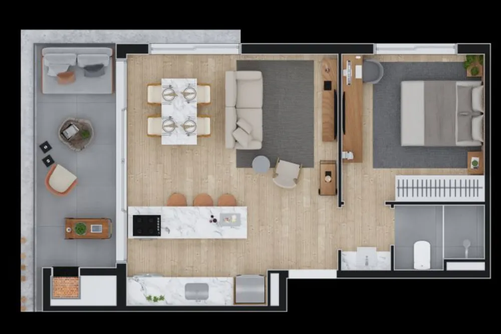Apartamento, 1 quarto, 52 m² - Foto 26