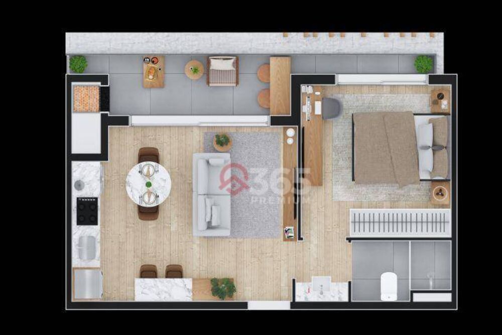 Apartamento, 1 quarto, 52 m² - Foto 2