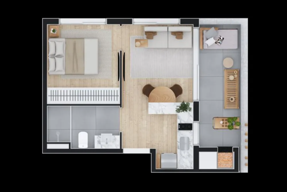 Apartamento, 1 quarto, 52 m² - Foto 32
