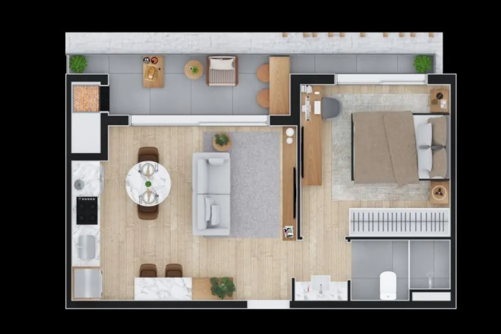 Apartamento, 1 quarto, 52 m² - Foto 33