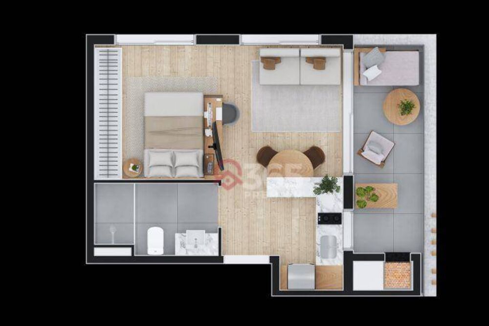 Apartamento, 1 quarto, 52 m² - Foto 14