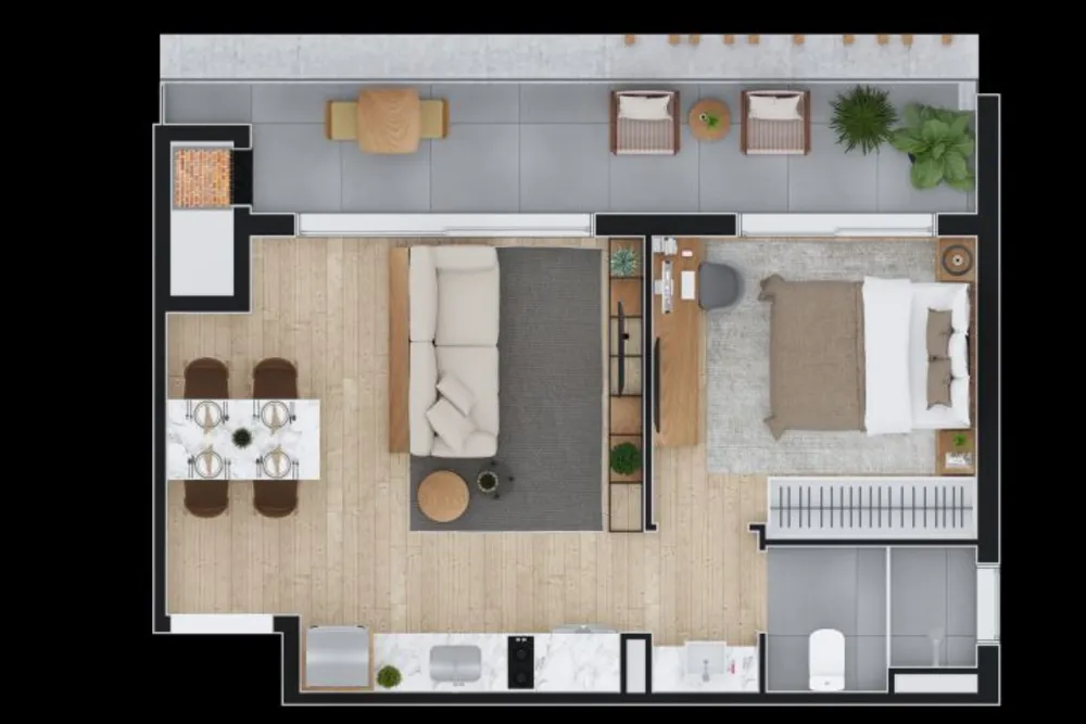 Apartamento, 1 quarto, 52 m² - Foto 29