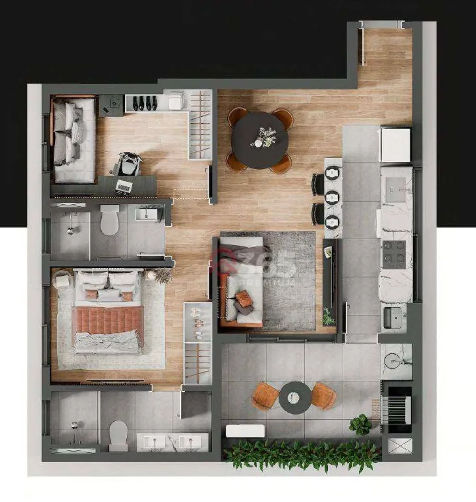Apartamento, 2 quartos, 59 m² - Foto 8