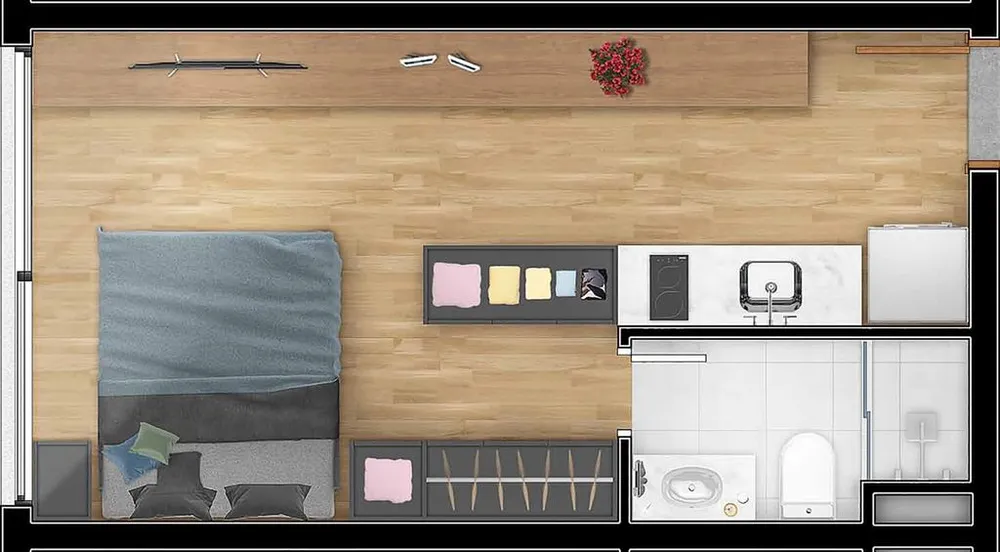 Kitnet-Studio, 29 m² - Foto 9