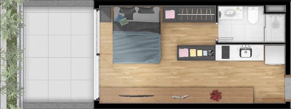 Kitnet-Studio, 29 m² - Foto 4