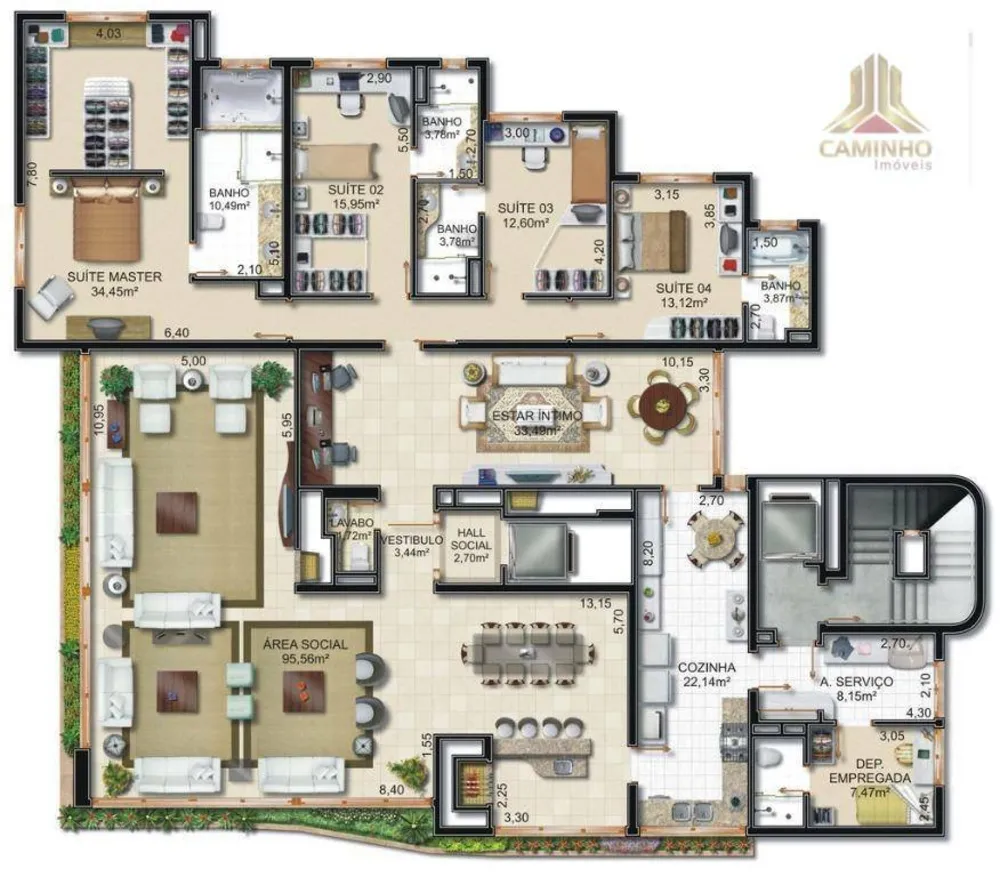 Apartamento, 4 quartos, 336 m² - Foto 4