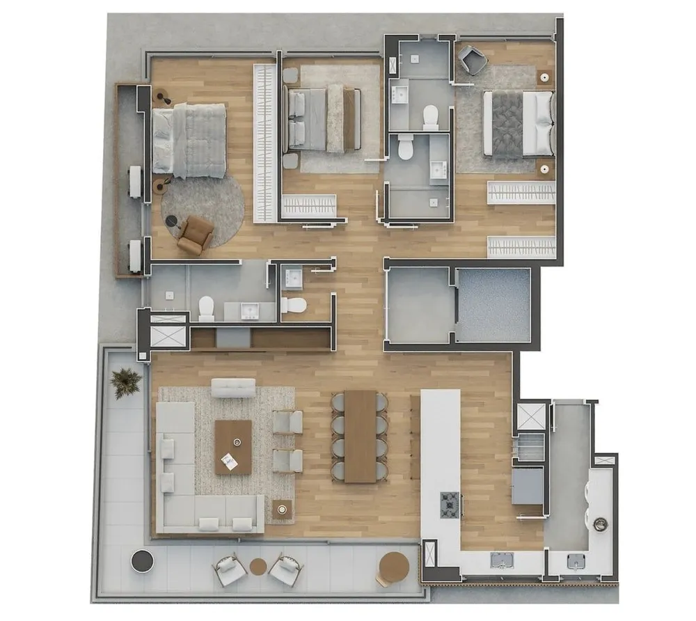 Apartamento, 3 quartos, 157 m² - Foto 5