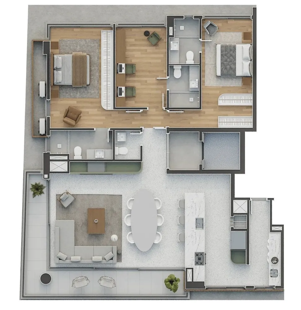 Apartamento, 3 quartos, 157 m² - Foto 6
