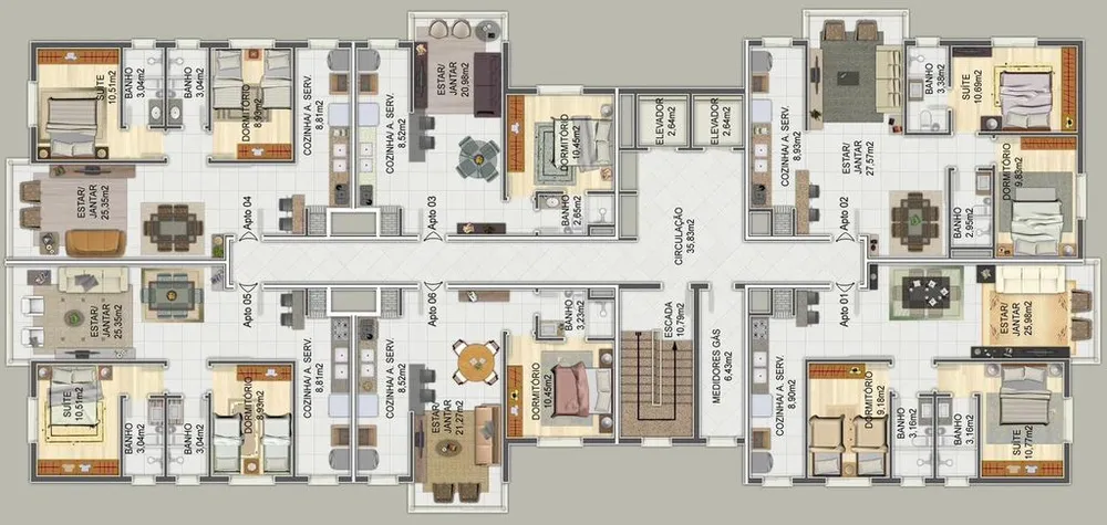 Apartamento, 2 quartos, 72 m² - Foto 5