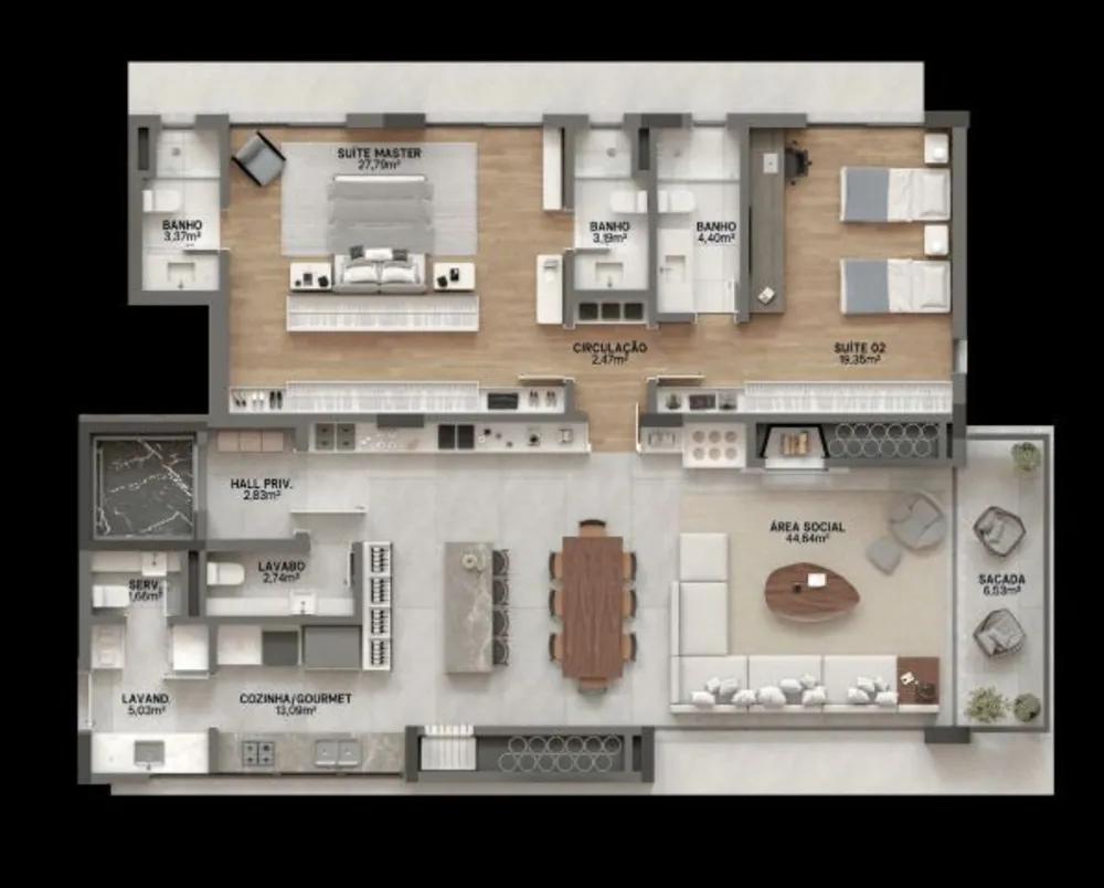 Apartamento, 3 quartos, 170 m² - Foto 11