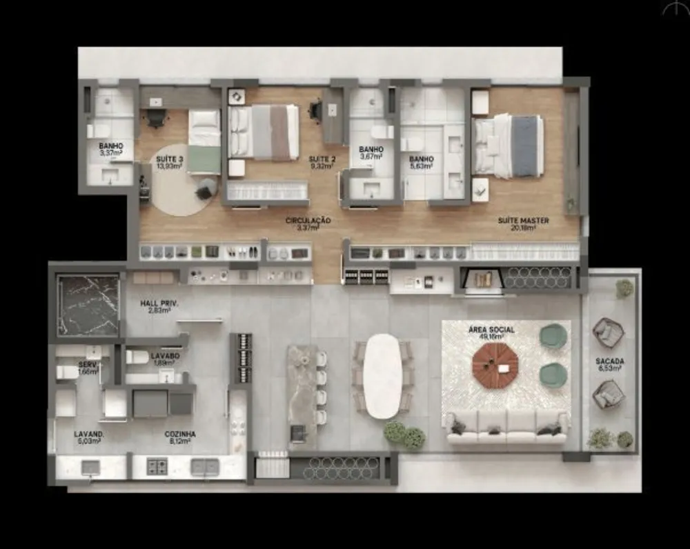 Apartamento, 3 quartos, 170 m² - Foto 10