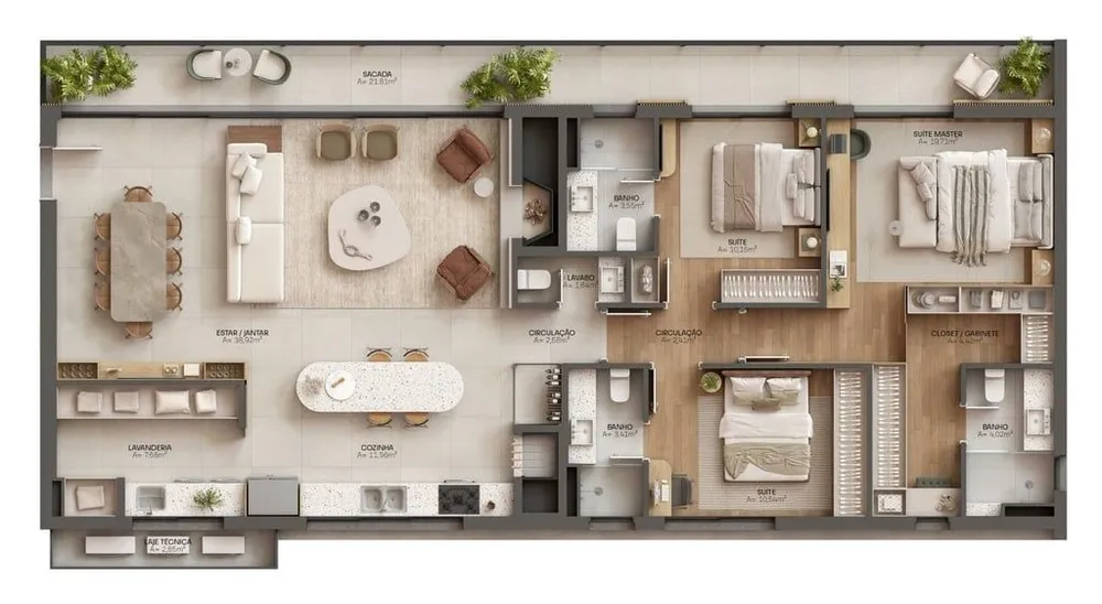 Apartamento, 2 quartos, 100 m² - Foto 9