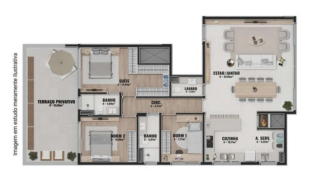 Apartamento, 1 quarto, 51 m² - Foto 10