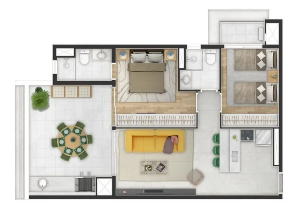 Sala-Conjunto, 48 m² - Foto 1