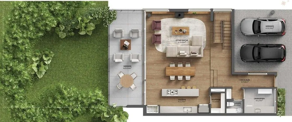 Casa de Condomínio, 3 quartos - Foto 1