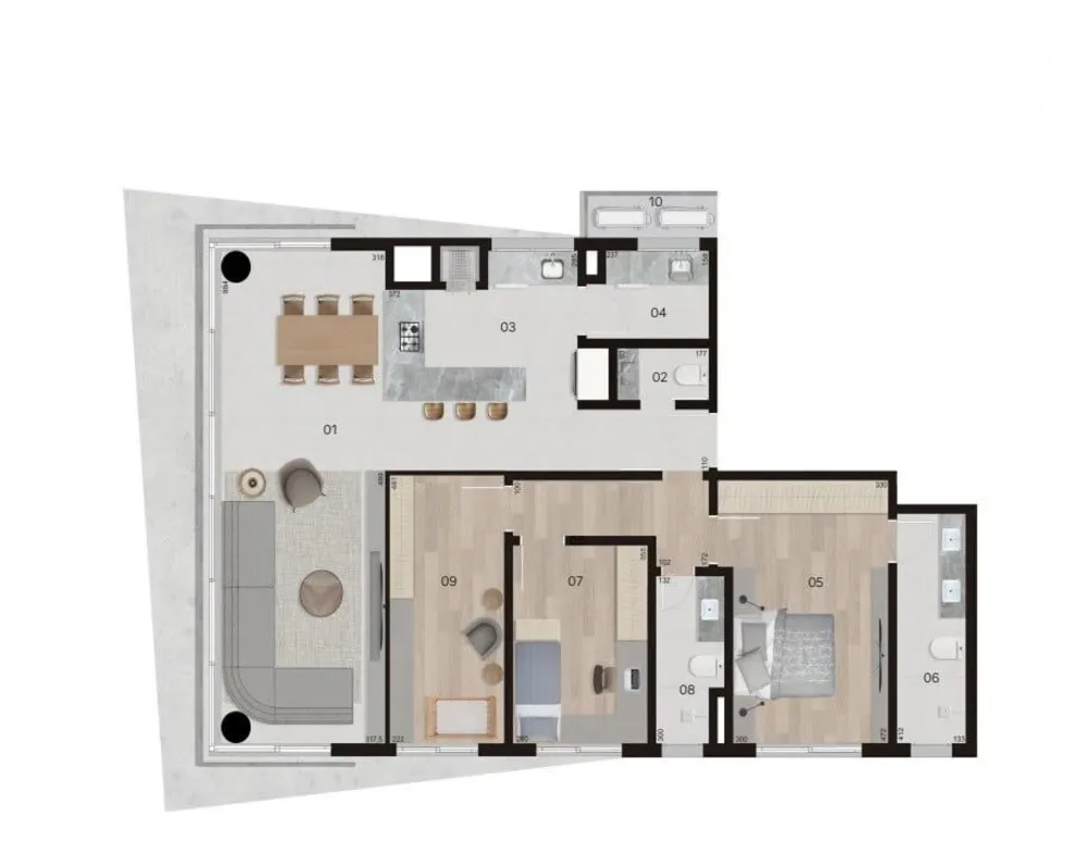 Apartamento, 2 quartos, 156 m² - Foto 7