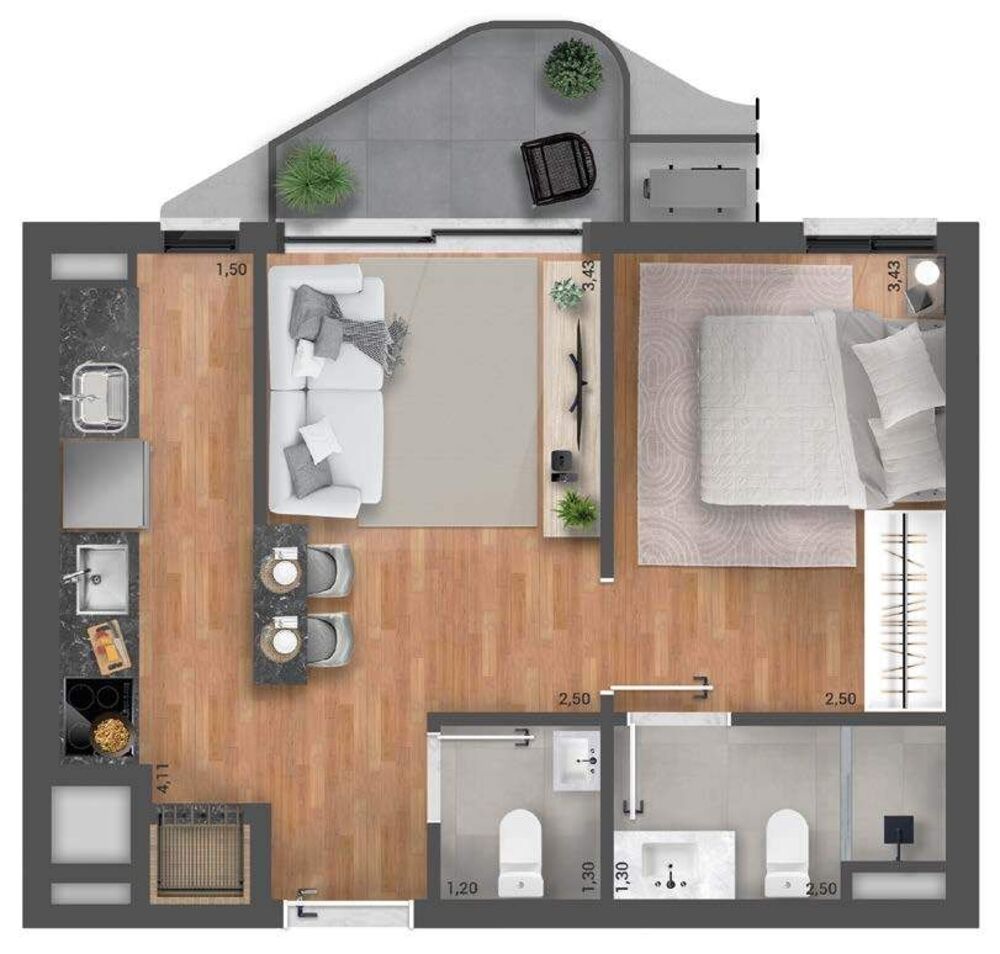 Apartamento à venda com 2 quartos, 102m² - Foto 6