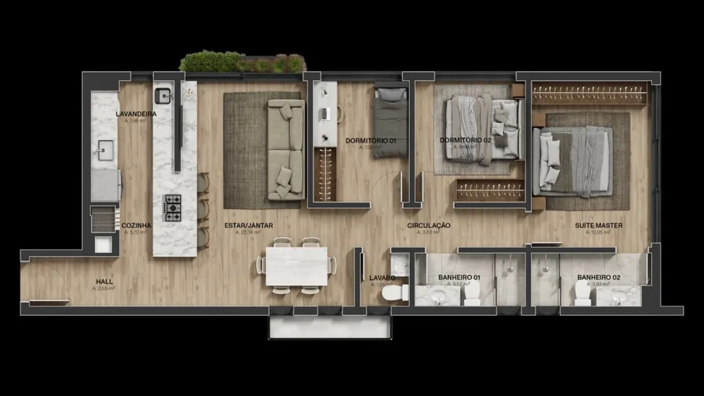 Apartamento, 3 quartos, 116 m² - Foto 12