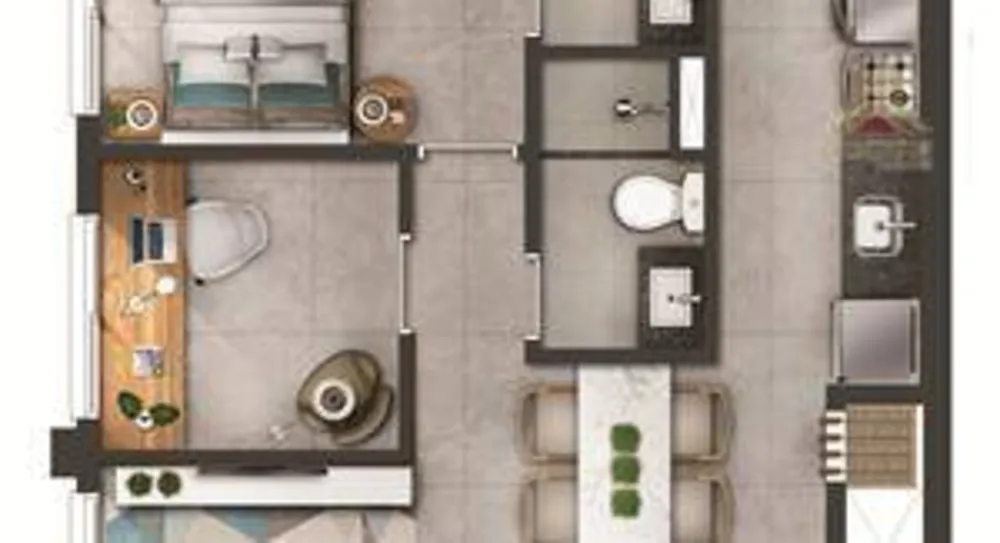 Apartamento, 1 quarto, 40 m² - Foto 2
