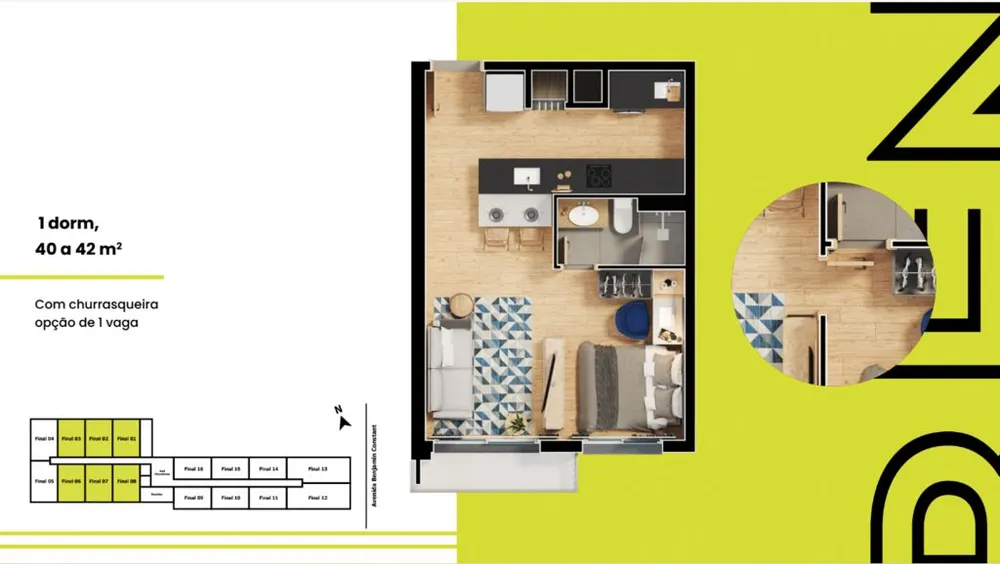 Apartamento, 1 quarto, 40 m² - Foto 5