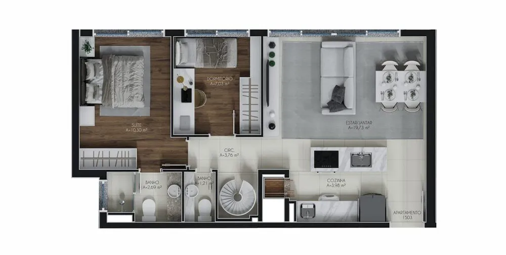 Cobertura, 3 quartos, 93 m² - Foto 10