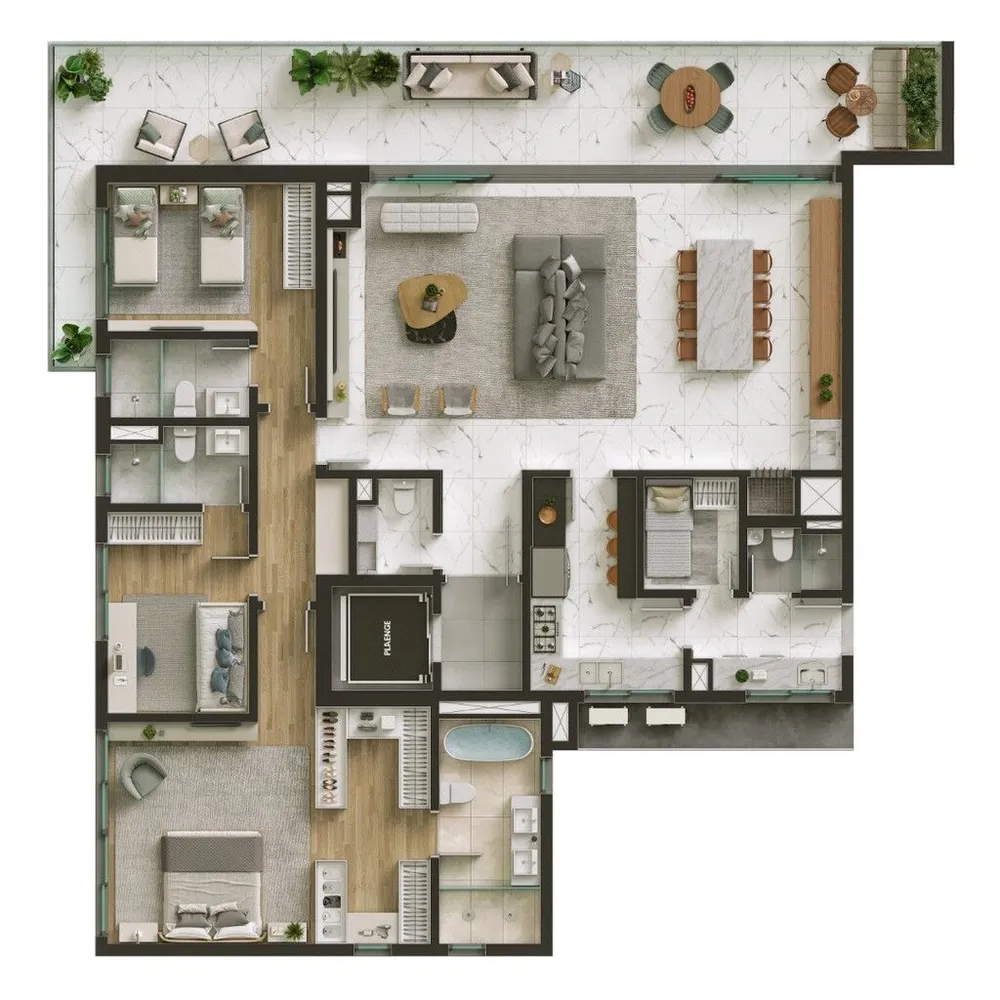 Apartamento, 3 quartos, 397 m² - Foto 5