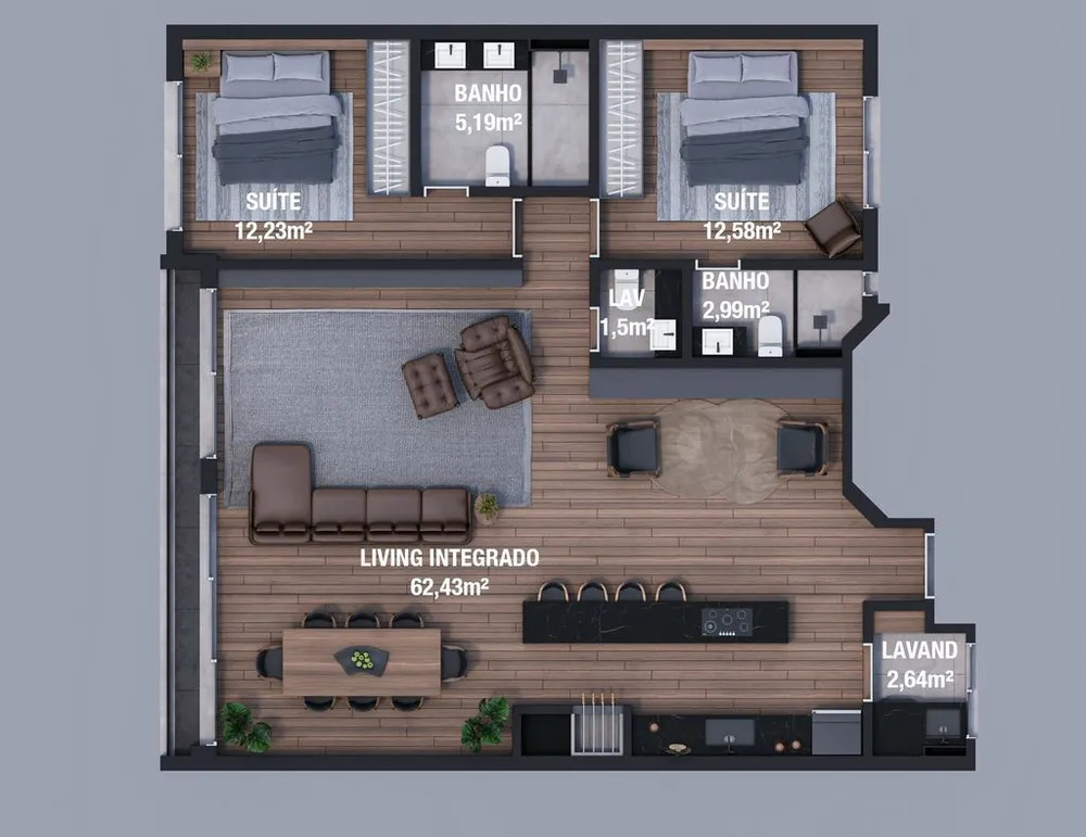 Apartamento, 3 quartos, 161 m² - Foto 7