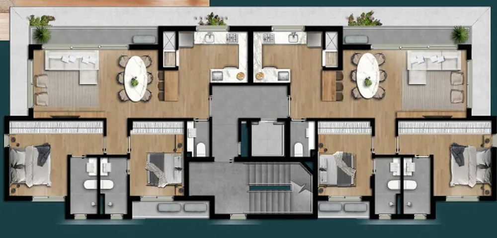 Cobertura, 3 quartos, 164 m² - Foto 4