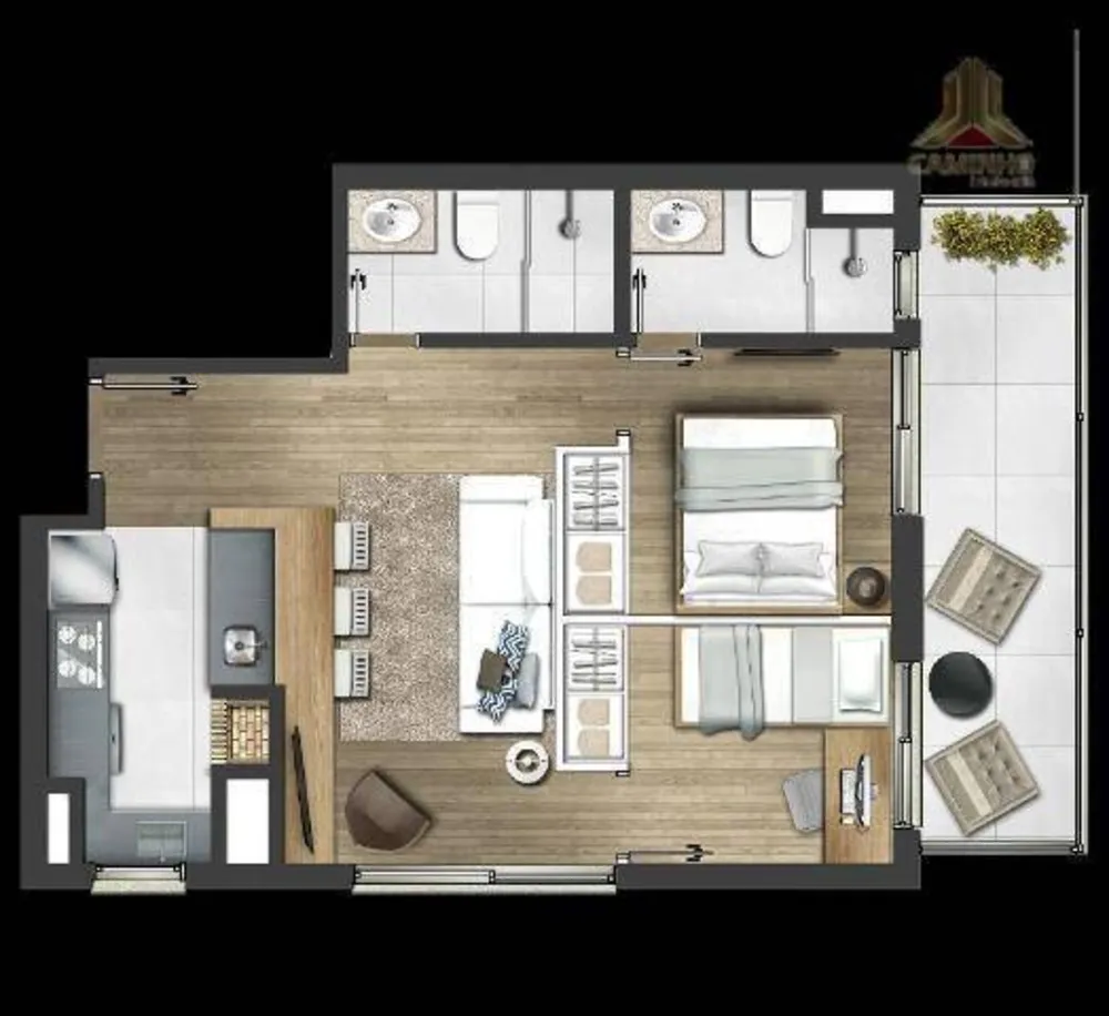 Apartamento, 2 quartos, 60 m² - Foto 8