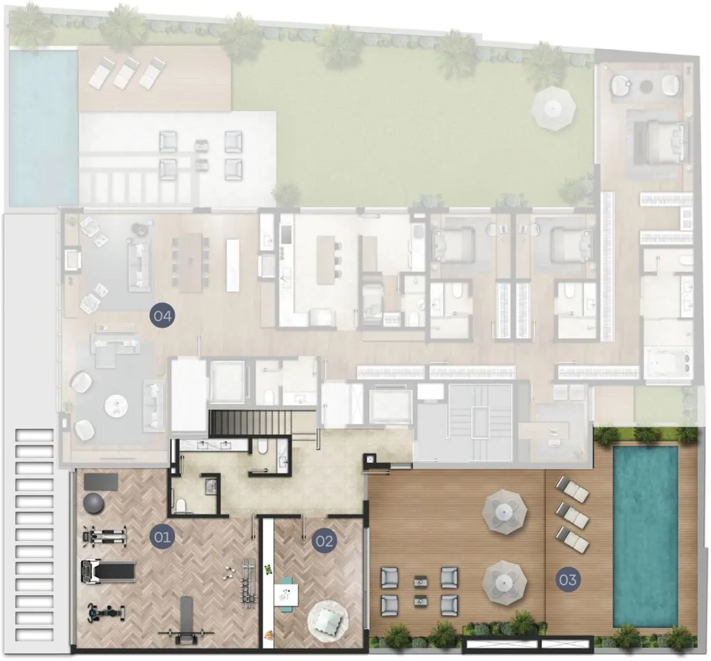 Cobertura, 4 quartos, 344 m² - Foto 12