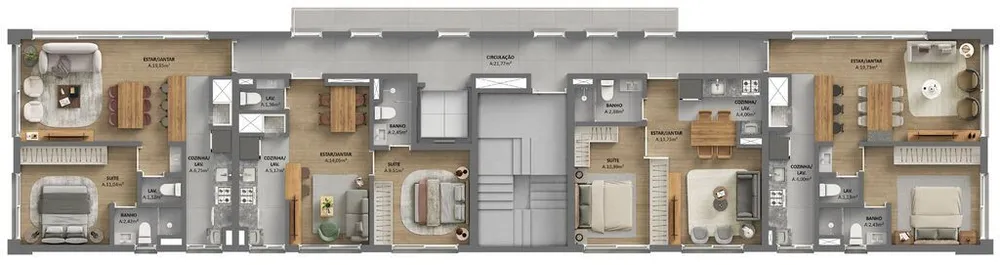 Apartamento, 1 quarto, 59 m² - Foto 3