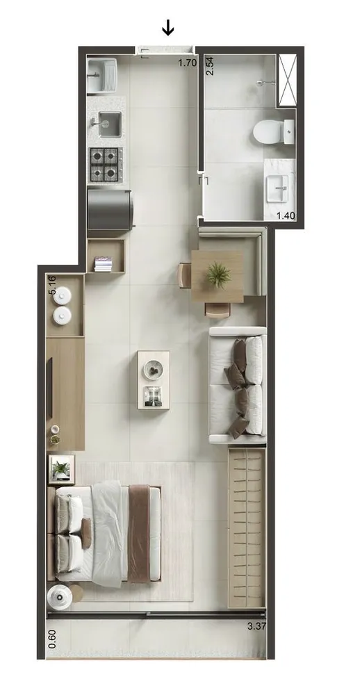 Sala-Conjunto, 47 m² - Foto 2