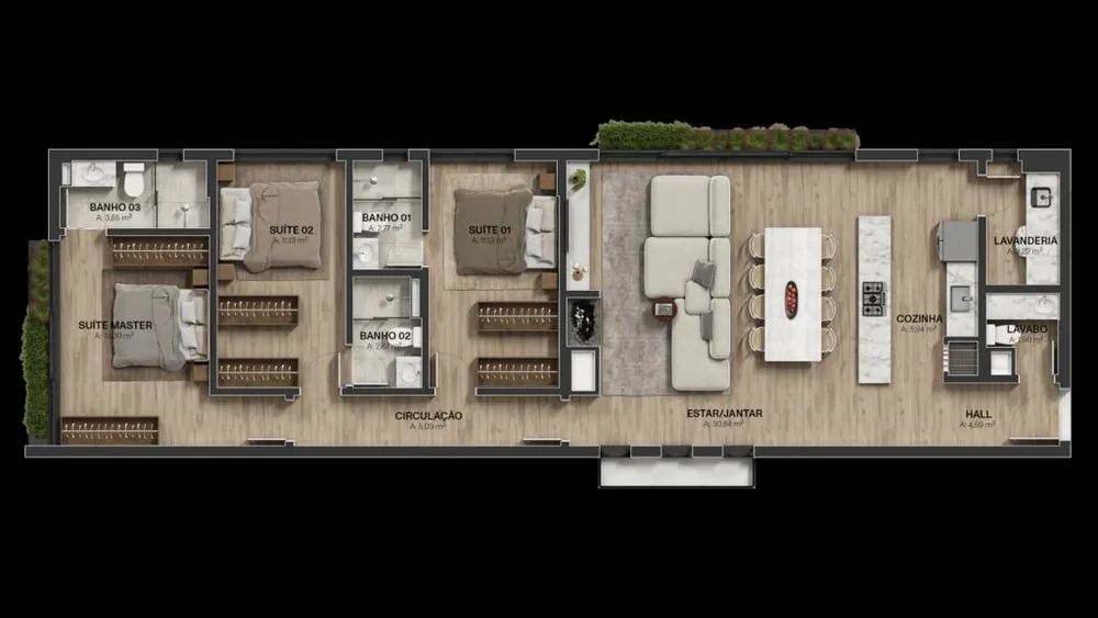 Apartamento, 3 quartos, 127 m² - Foto 11