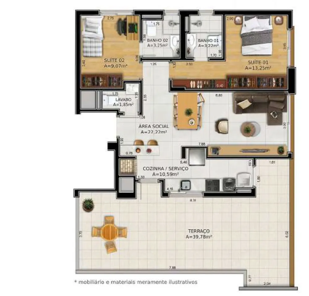 Apartamento, 2 quartos, 69 m² - Foto 6