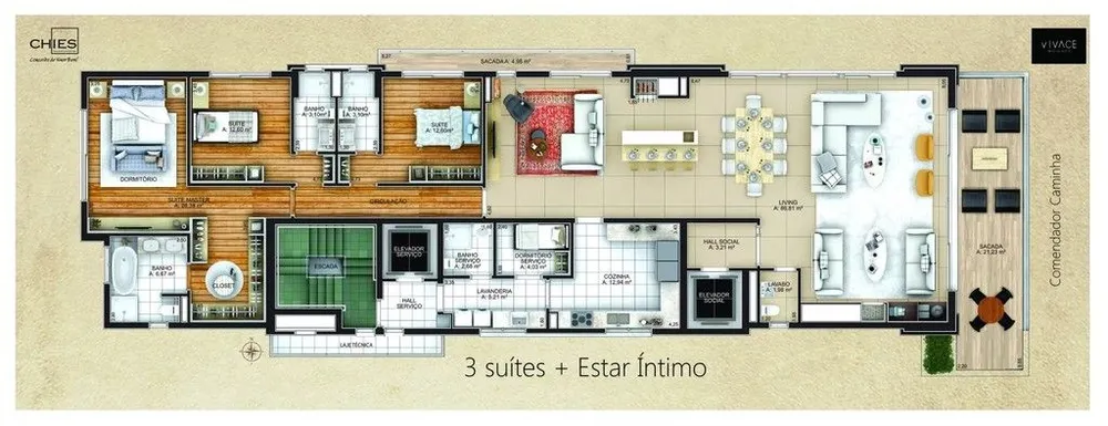 Apartamento, 3 quartos, 256 m² - Foto 11