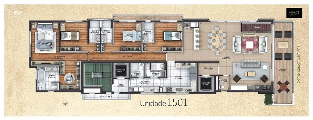 Apartamento, 3 quartos, 256 m² - Foto 12