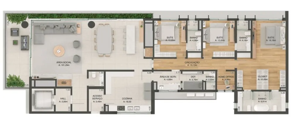 Cobertura, 3 quartos, 511 m² - Foto 4