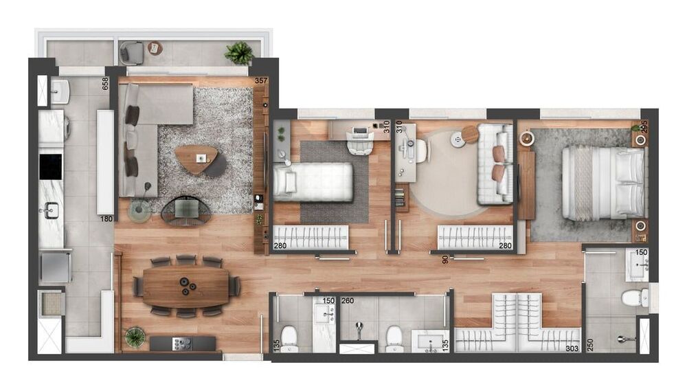 Apartamento à venda com 1 quarto, 43m² - Foto 4