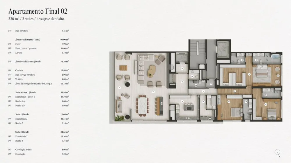Apartamento, 3 quartos, 329 m² - Foto 10